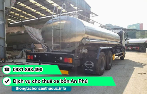Cho thuê xe bồn chở nước sạch TP.HCM